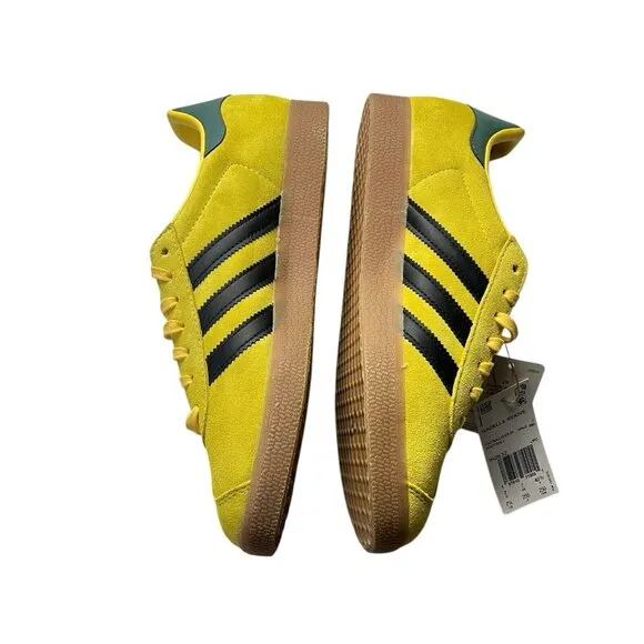 Adidas Originals Gazelle x Jamaica Trainers Yellow and black Sneakers NWT 7.5