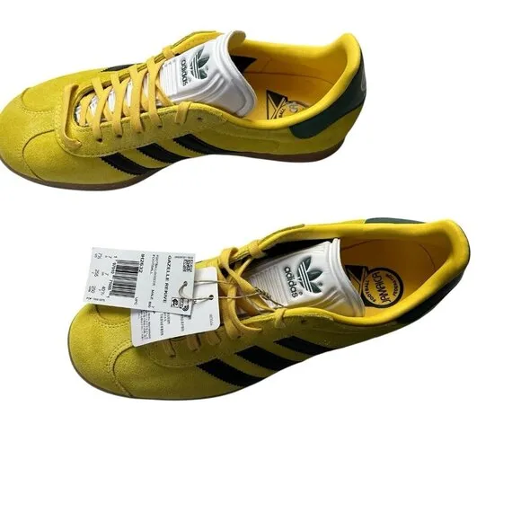 Adidas Originals Gazelle x Jamaica Trainers Yellow and black Sneakers NWT 7.5