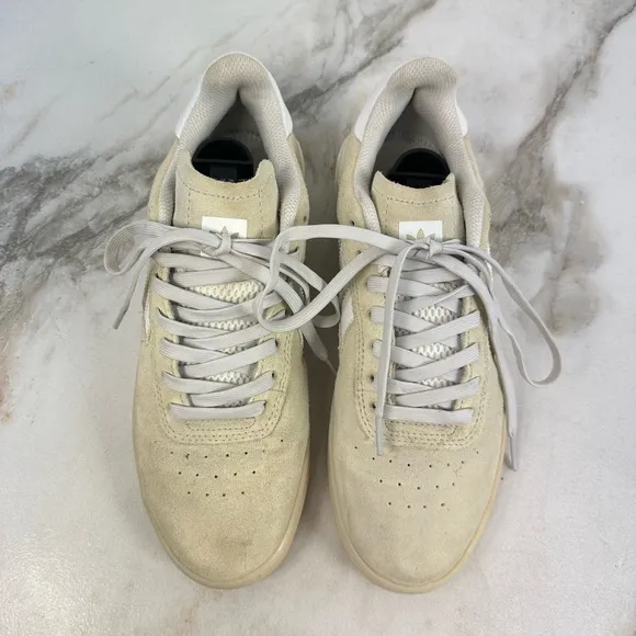 Adidas Originals Men's 3ST.004 Beige Suede Skateboarding Trainers Sneakers, 8.5
