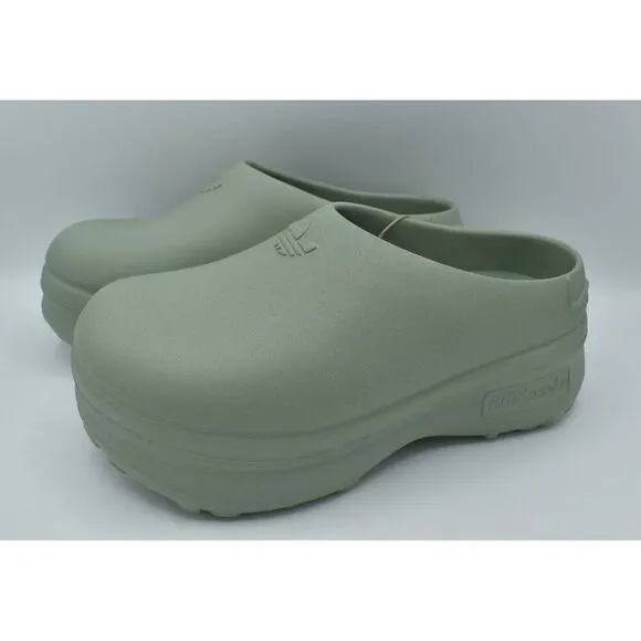 Adidas Originals Womens Size 9 Adifom Stan Mule Slip On Silver Green Shoes