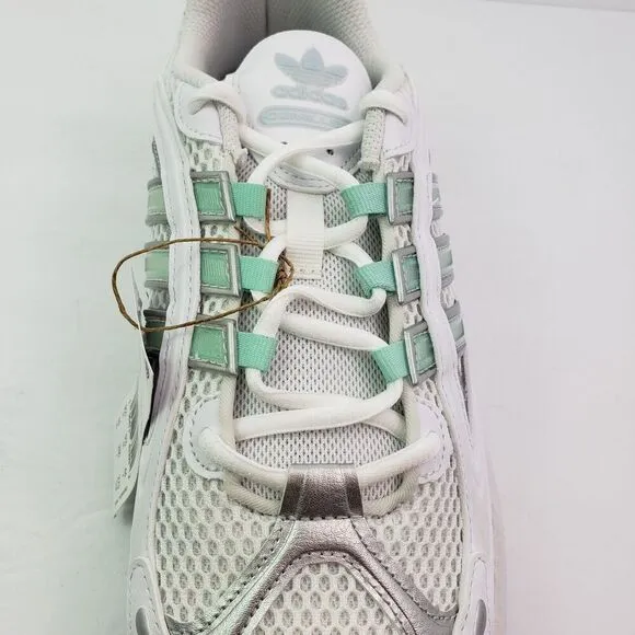 Adidas Ozmillen Mens Size 10 White Clear Mint Silver Running Sneaker Shoes IF656