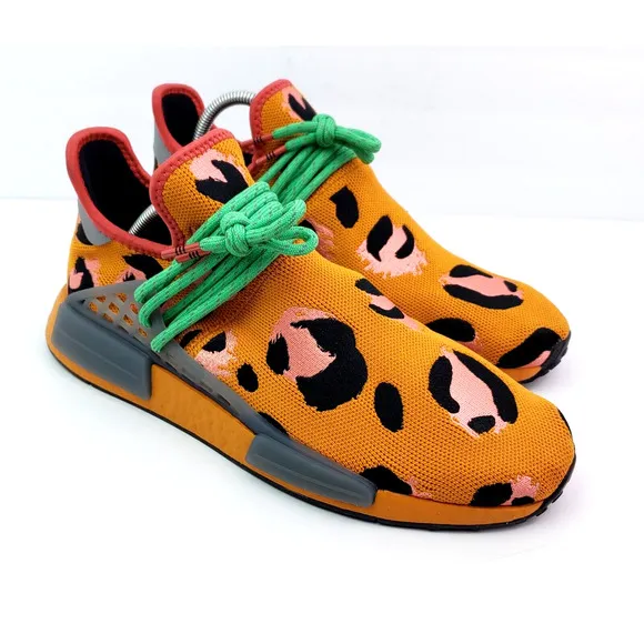 Adidas Pharrell x NMD Human Race mens Size 10.5 Animal Print Sneaker Shoes GZ443