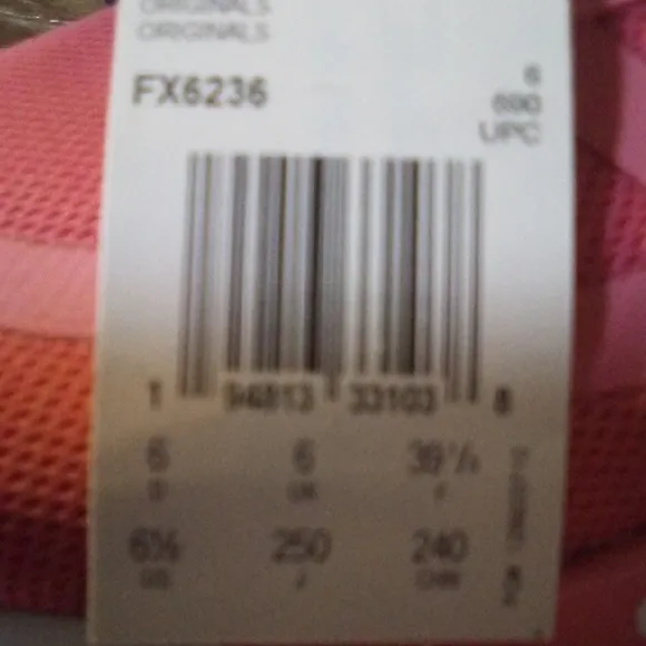 Adidas Pink and White Running Shoes