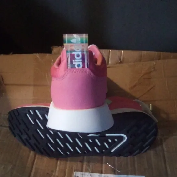 Adidas Pink and White Running Shoes