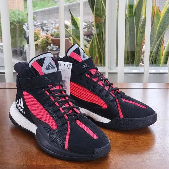 adidas Posterize EG8879 Black / Red / Silver Size 9 Men's Basketball Shoes NWB