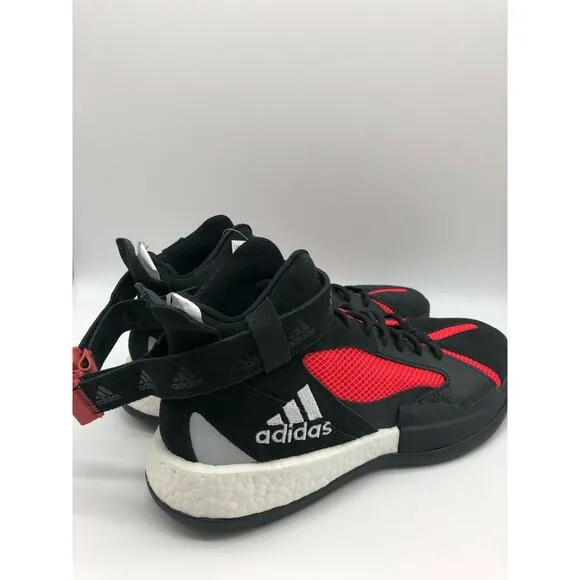 adidas Posterize Men's Basketball Core Black Shock Red Silver EG6879 Size 11🛒