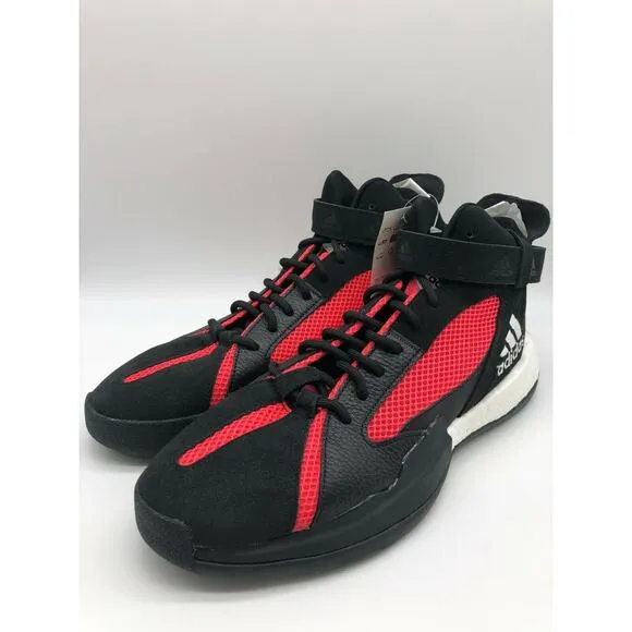 adidas Posterize Men's Basketball Core Black Shock Red Silver EG6879 Size 11🛒
