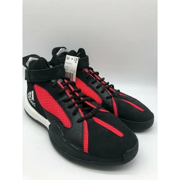 adidas Posterize Men's Basketball Core Black Shock Red Silver EG6879 Size 11🛒