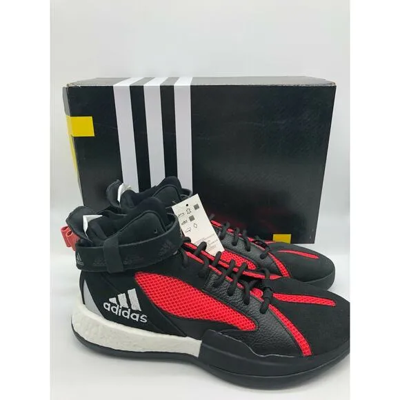 adidas Posterize Men's Basketball Core Black Shock Red Silver EG6879 Size 11🛒