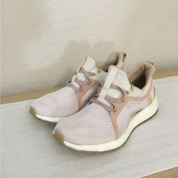 Adidas PureBoost X Clima Women's Size 9.5 Running Shoes Ash Pearl Orchid