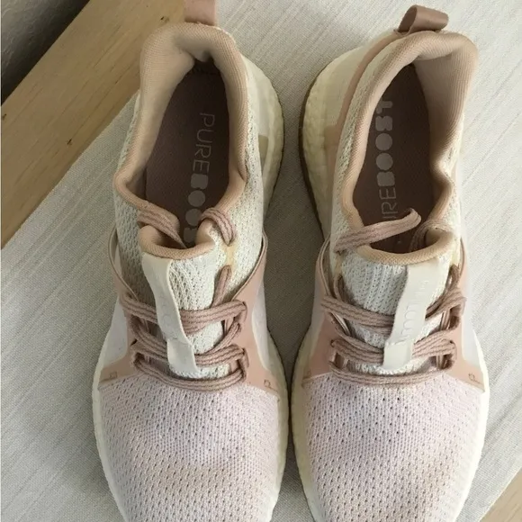 Adidas PureBoost X Clima Women's Size 9.5 Running Shoes Ash Pearl Orchid