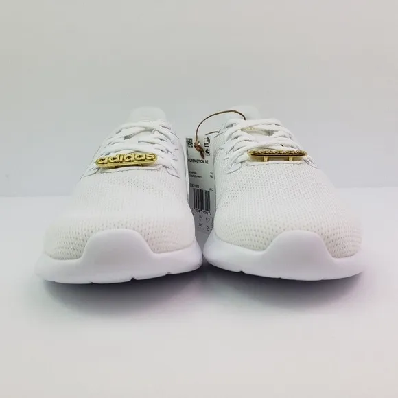 Adidas PureMotion SE Womens Size 9 White Gold Athletic Sneaker Shoes GX2183