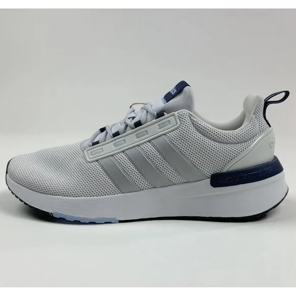 Adidas Racer TR21 Men Size 11.5 Wide White Low Running Shoes Sneakers HP2730
