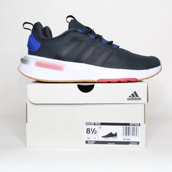 Adidas Racer TR23 Men's Size 8.5 Athletic Shoes Charcoal Grey Casual Sneakers