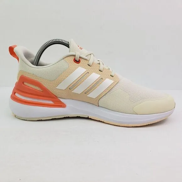 Adidas RapidaSport K Girls Size 7Y Womens Sz 8 Off White Solar Red Sneaker Shoes