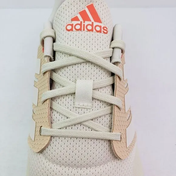 Adidas RapidaSport K Girls Size 7Y Womens Sz 8 Off White Solar Red Sneaker Shoes