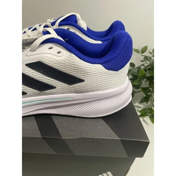 Adidas Response Running Shoes Mens Size 11.5 White &amp; Blue Lightweight
