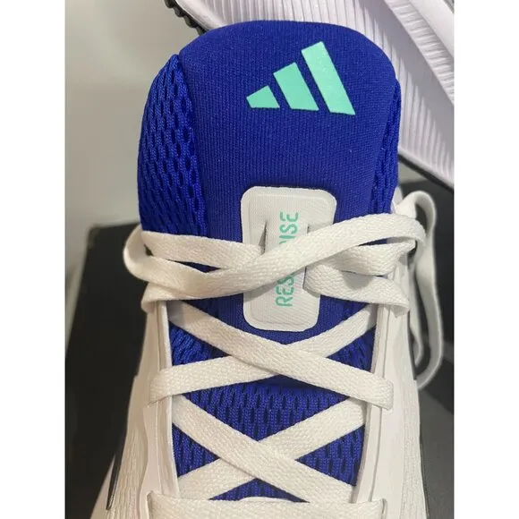 Adidas Response Running Shoes Mens Size 11.5 White &amp; Blue Lightweight