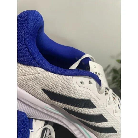 Adidas Response Running Shoes Mens Size 11.5 White &amp; Blue Lightweight