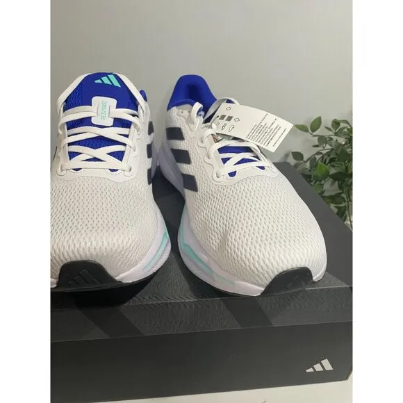 Adidas Response Running Shoes Mens Size 11.5 White &amp; Blue Lightweight