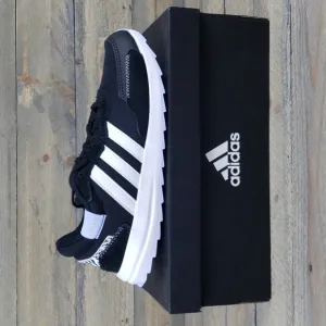 adidas Retrorun Women's Running Casual Shoes  Sneakers Black /White/Violet
