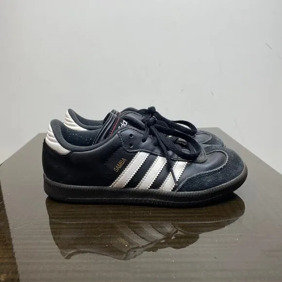 Adidas Samba Classic Black Gum Sneakers Shoes Boy's 3