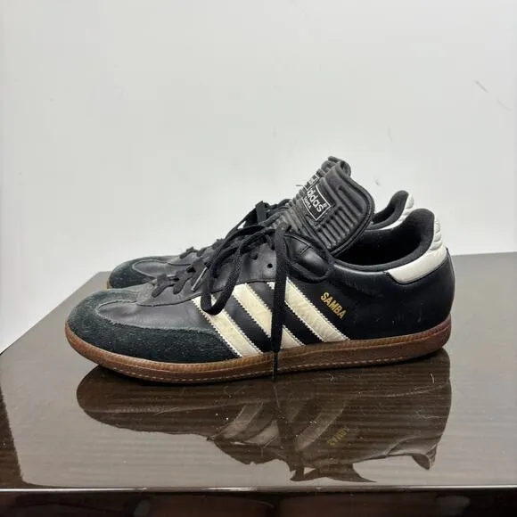 Adidas Samba Classic Black Gum Sneakers Shoes Men's 11 Streetwear
