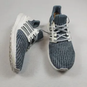 Adidas Shoes Men Size 8 Blue Silver Metallic ULTRABOOST 4.0 Running Shoes CM8272