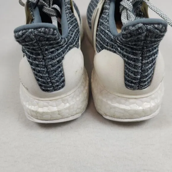 Adidas Shoes Men Size 8 Blue Silver Metallic ULTRABOOST 4.0 Running Shoes CM8272