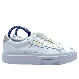 Adidas Shoes Women’s Size 8 Sleek Super EF8858 White Low Top Lace Up Sneakers