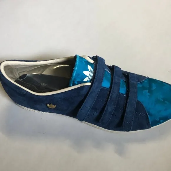Adidas Sleek Series Vintage Sneakers Blue Suede