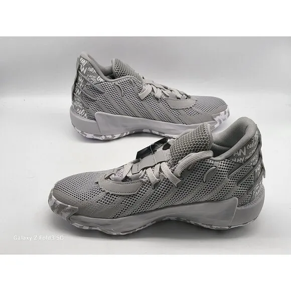 Adidas SM Dame 7 Mens Basketball Shoes Gray FY4249 Size 7