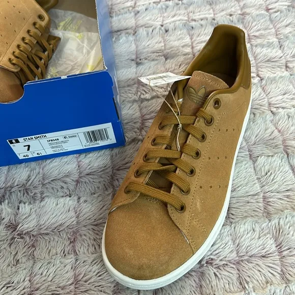 Adidas Stan Smith suede sneakers