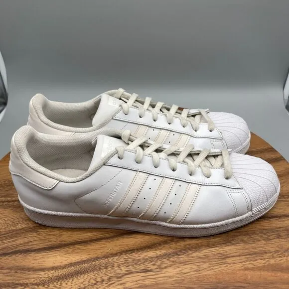 Adidas Superstar Foundation Mens Size 13 B27136 White Casual Shoes Sneakers