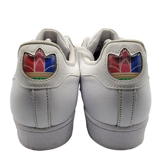 Adidas Superstar Pure Men 10.5 Athletic Sneaker Casual Shoes White FZ2153