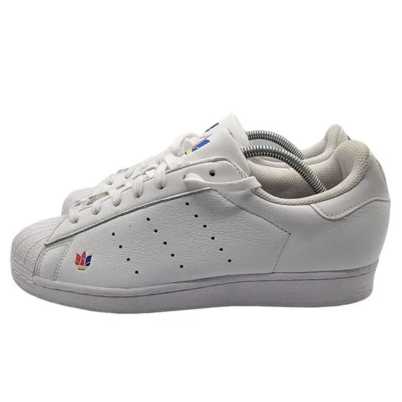 Adidas Superstar Pure Men 10.5 Athletic Sneaker Casual Shoes White FZ2153