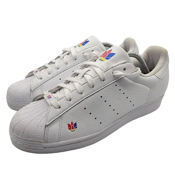 Adidas Superstar Pure Men 10.5 Athletic Sneaker Casual Shoes White FZ2153
