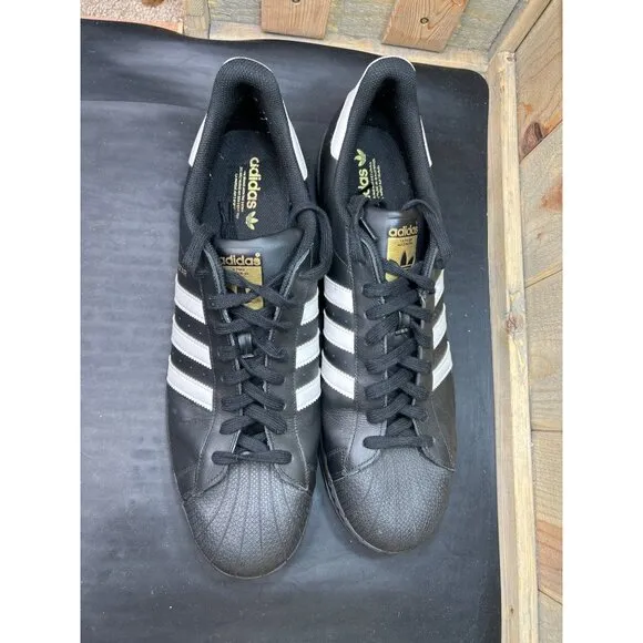 Adidas Superstar Superstar ADV Shoes Mens Size 20 Black/White Leather Shoes