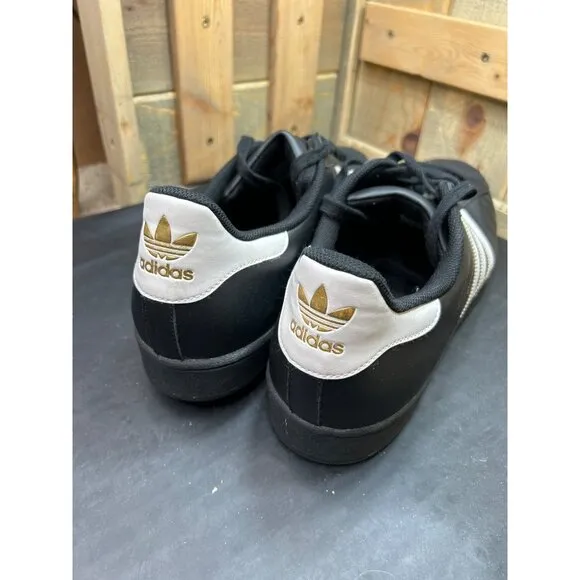 Adidas Superstar Superstar ADV Shoes Mens Size 20 Black/White Leather Shoes