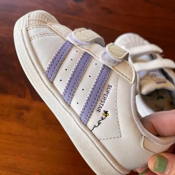 Adidas Toddler Girls Save The Bee's Superstar Sneakers- Sz. 9
