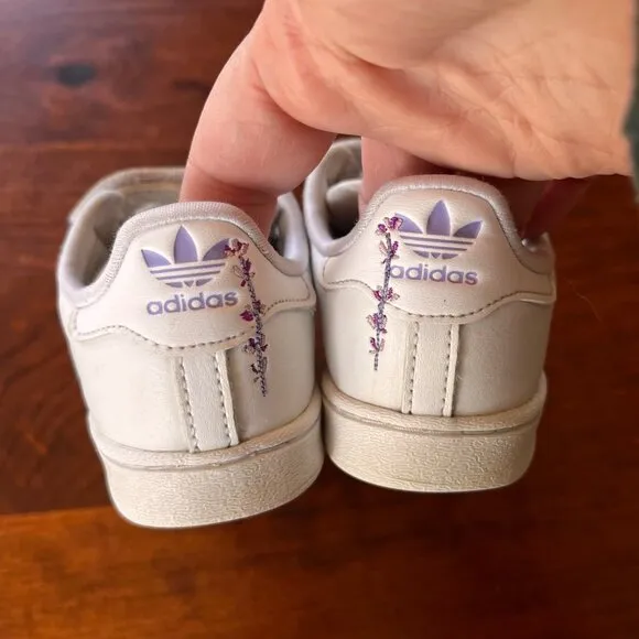 Adidas Toddler Girls Save The Bee's Superstar Sneakers- Sz. 9
