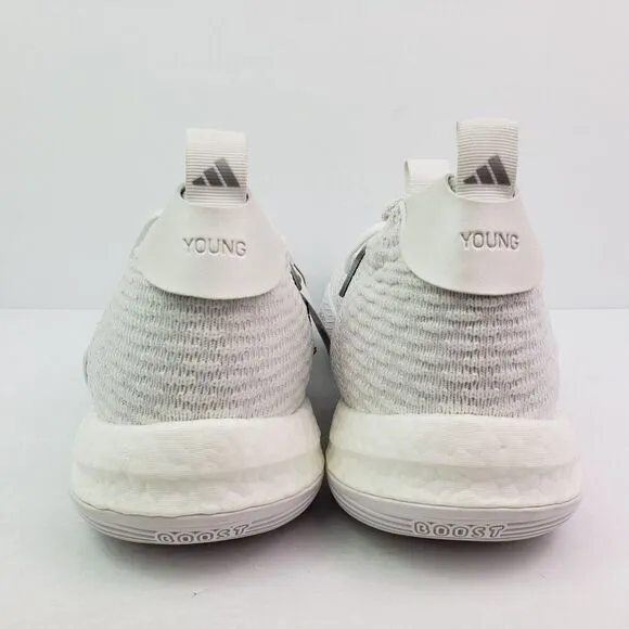 Adidas Trae Young 2.0 Mens Size 11 Triple White Basketball Sneaker Shoes H03844