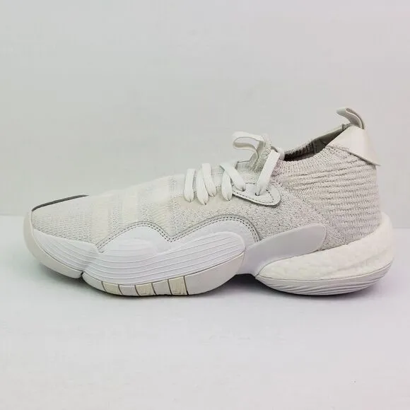 Adidas Trae Young 2.0 Mens Size 11 Triple White Basketball Sneaker Shoes H03844
