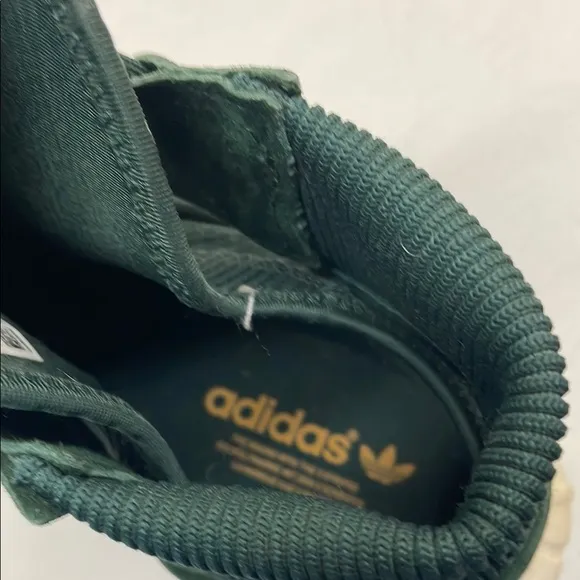 Adidas Tubular Primeknit Green and Tan (almost gold) High-Top Sneakers Size 12