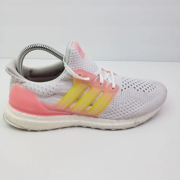 Adidas UltraBoost 5.0 DNA Womens Size 6.5 White Pink Sneaker Shoes GX9762
