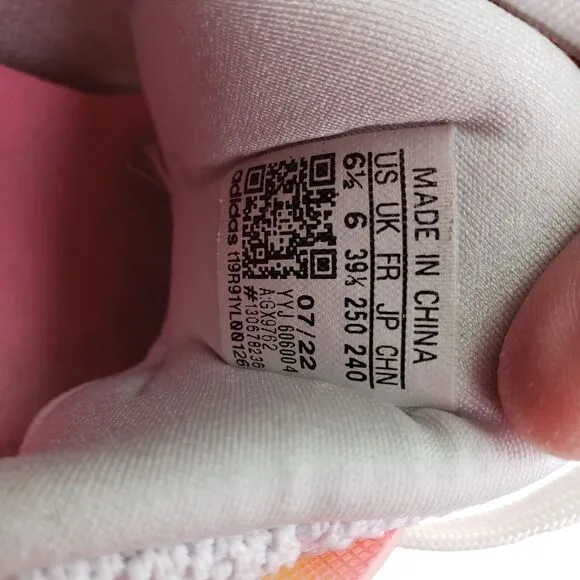 Adidas UltraBoost 5.0 DNA Womens Size 6.5 White Pink Sneaker Shoes GX9762