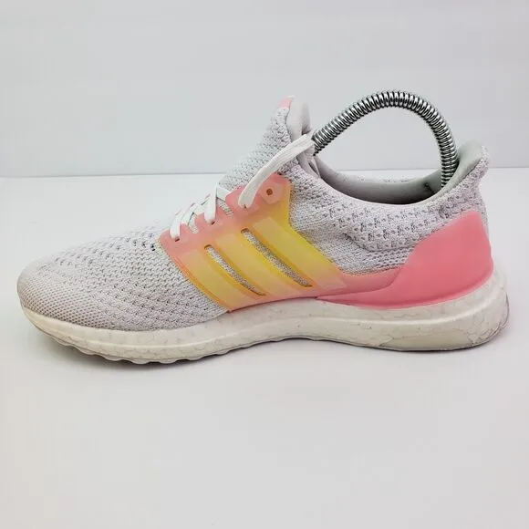 Adidas UltraBoost 5.0 DNA Womens Size 6.5 White Pink Sneaker Shoes GX9762