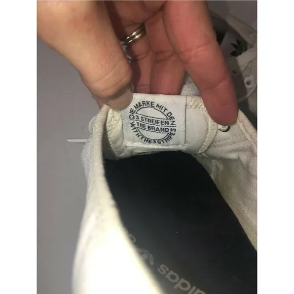 Adidas Women Sneaker White Casual Comfy Shoes Flat