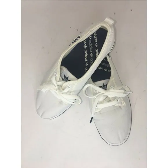 Adidas Women Sneaker White Casual Comfy Shoes Flat