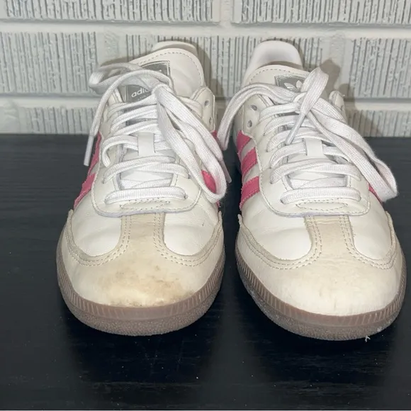 ADIDAS Women's Samba Lucid Pink and White Sneakers